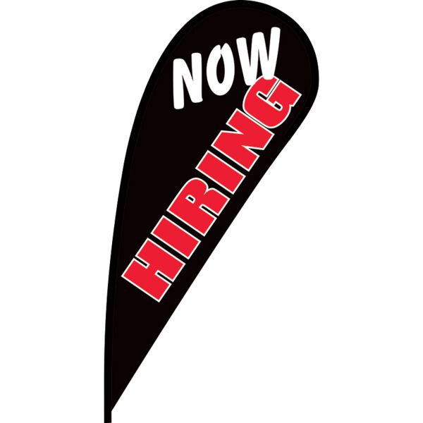 Now Hiring Flex Blade Flag - 12' Thumbnail