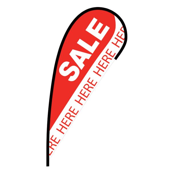 Sale Here Flex Blade Flag - 12' Thumbnail