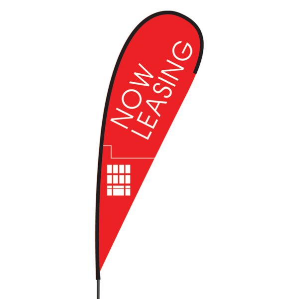 Now Leasing Flex Blade Flag - 15' Thumbnail