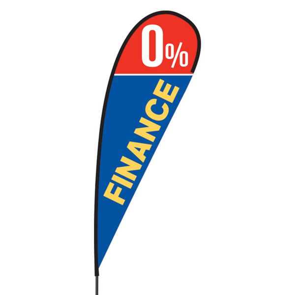 0% Finance Flex Blade Flag - 15' Thumbnail