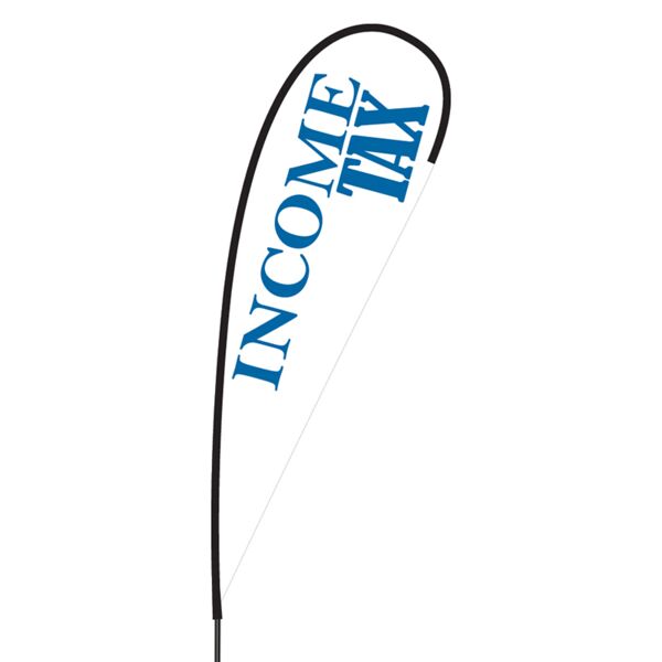 Income Tax Flex Blade Flag - 15' Thumbnail