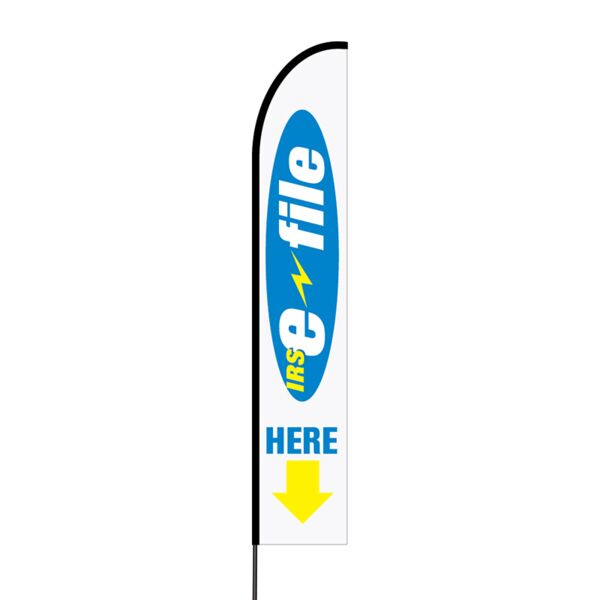 Tax Promo Flex Banner EVO Flag Single Sided Print Thumbnail